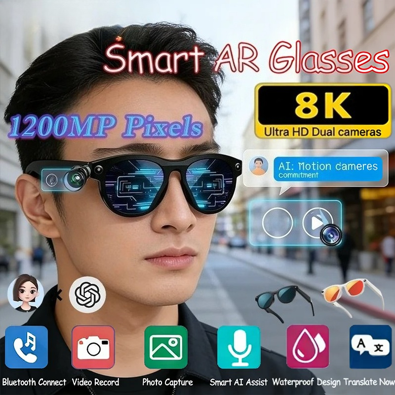 Smart Glasses Lens - 8KHD Smart AI Glasses Color Changing