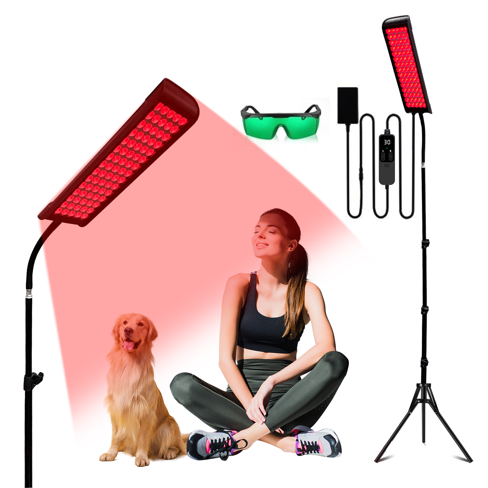 Galvanic Skin Sensor - Red Light Therapy Panel Lamp LED