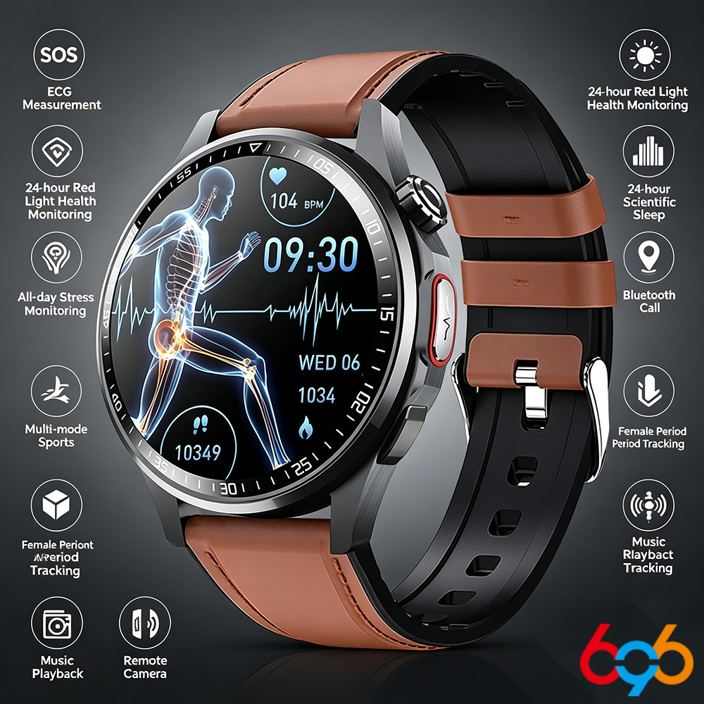 Fall Detection Watch - Men Smart Watch All Day Fall