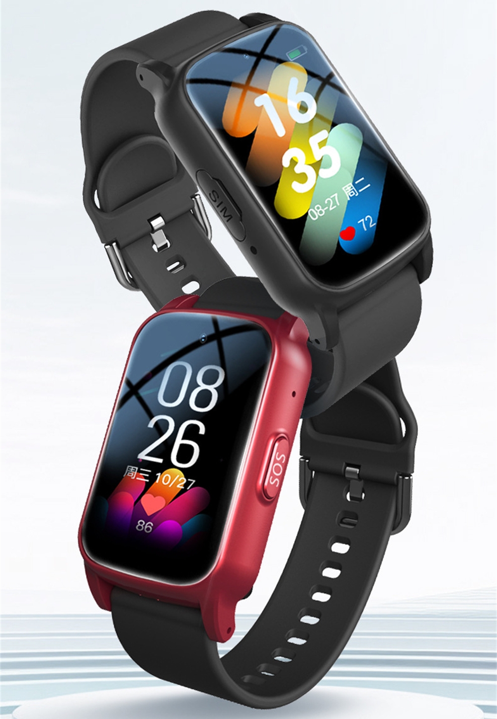 Fall Detection Watch - GPS Positioning Fall Detection Elderly Smart