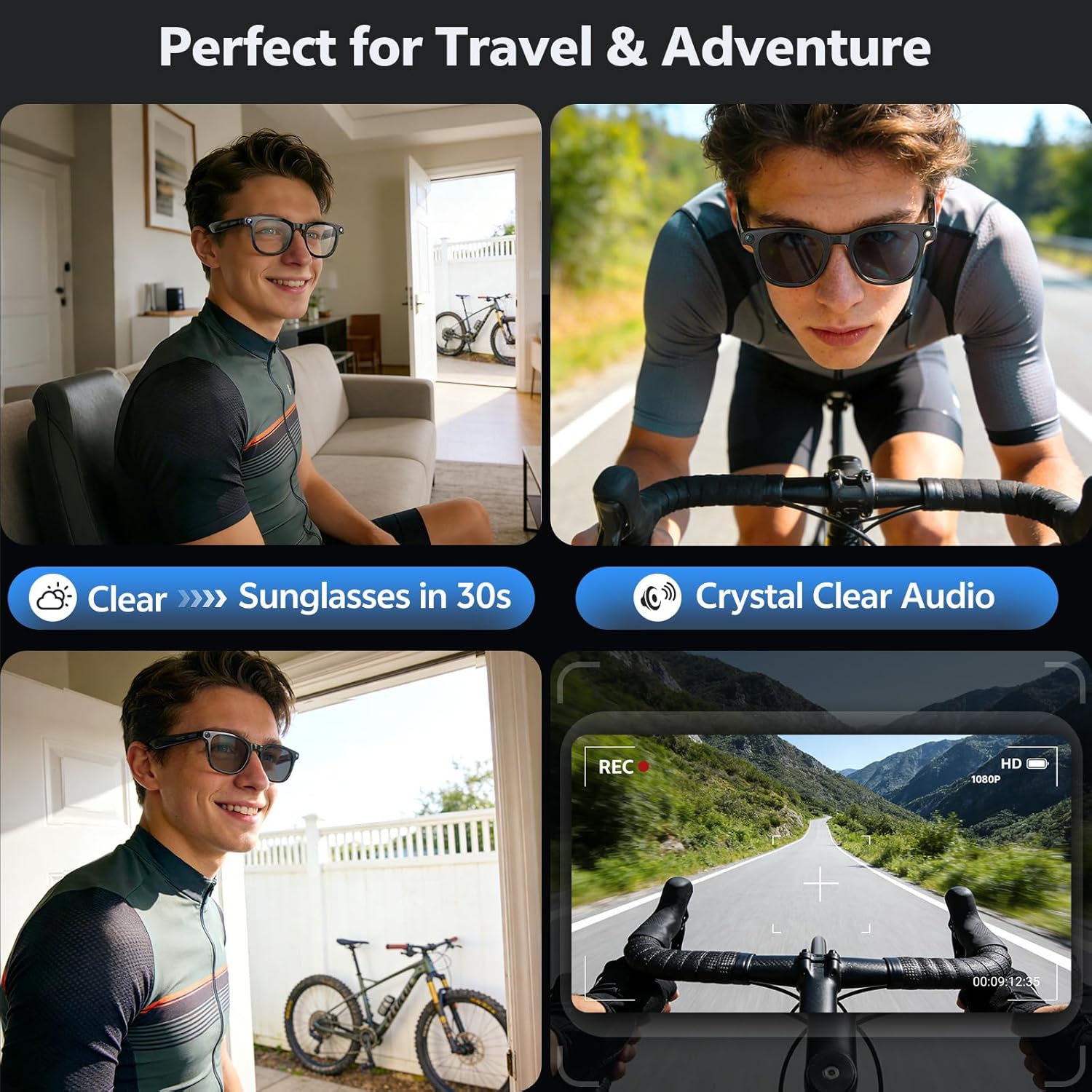 2026 4K 8MP Smart Glasses Men  - Smart Glasses Lens のレビューと価格