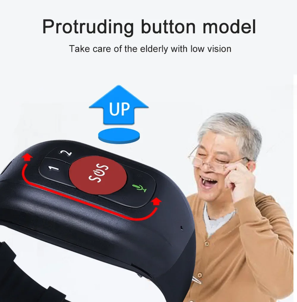 Elderly 4G LTE SOS Watch GPS T - Fall Detection Watch のレビューと価格