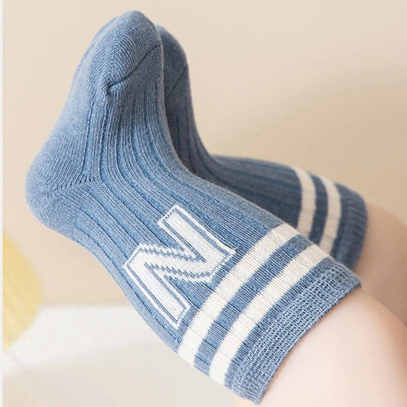 3 Pairs Baby Letter Socks Knit - Baby Sock Oximeter のレビューと価格