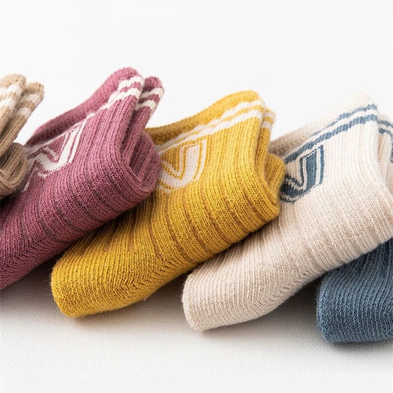 3 Pairs Baby Letter Socks Knit - Baby Sock Oximeter のレビューと価格