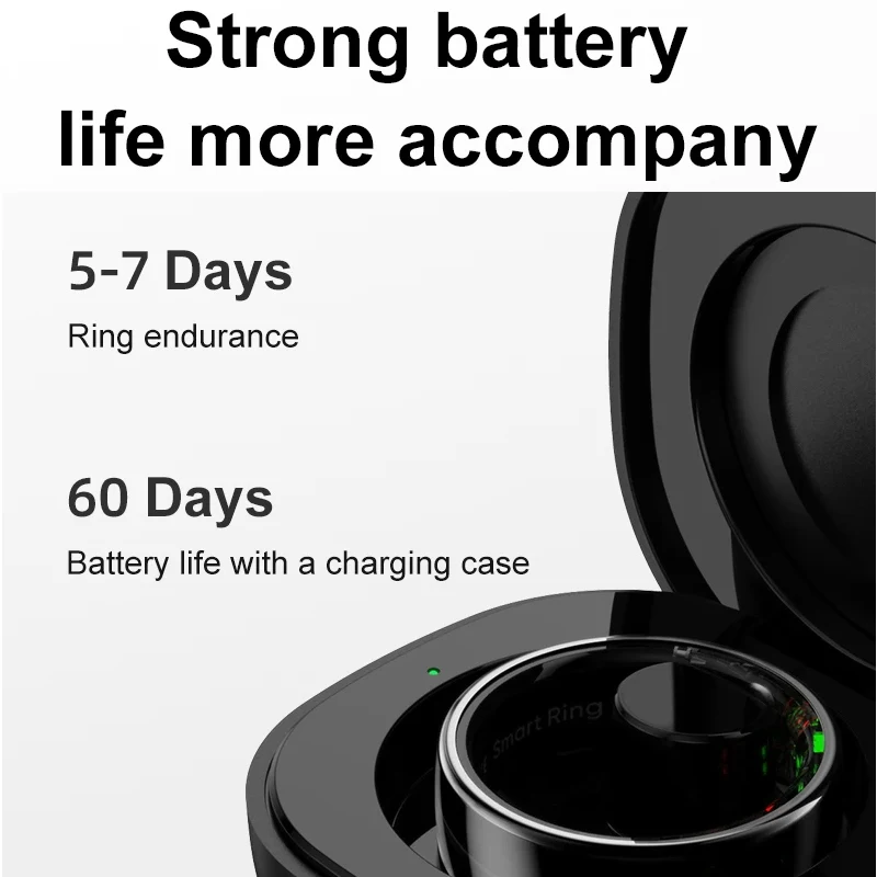 Smart Ring with Charging Case  - Temperature Ring Skin のレビューと価格