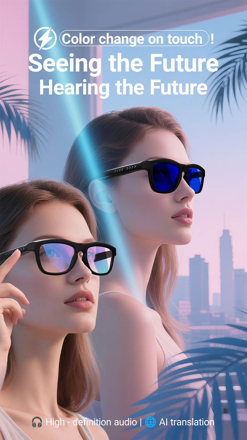 Bluetooth Touch-Dimming Glasse - Smart Glasses Lens のレビューと価格