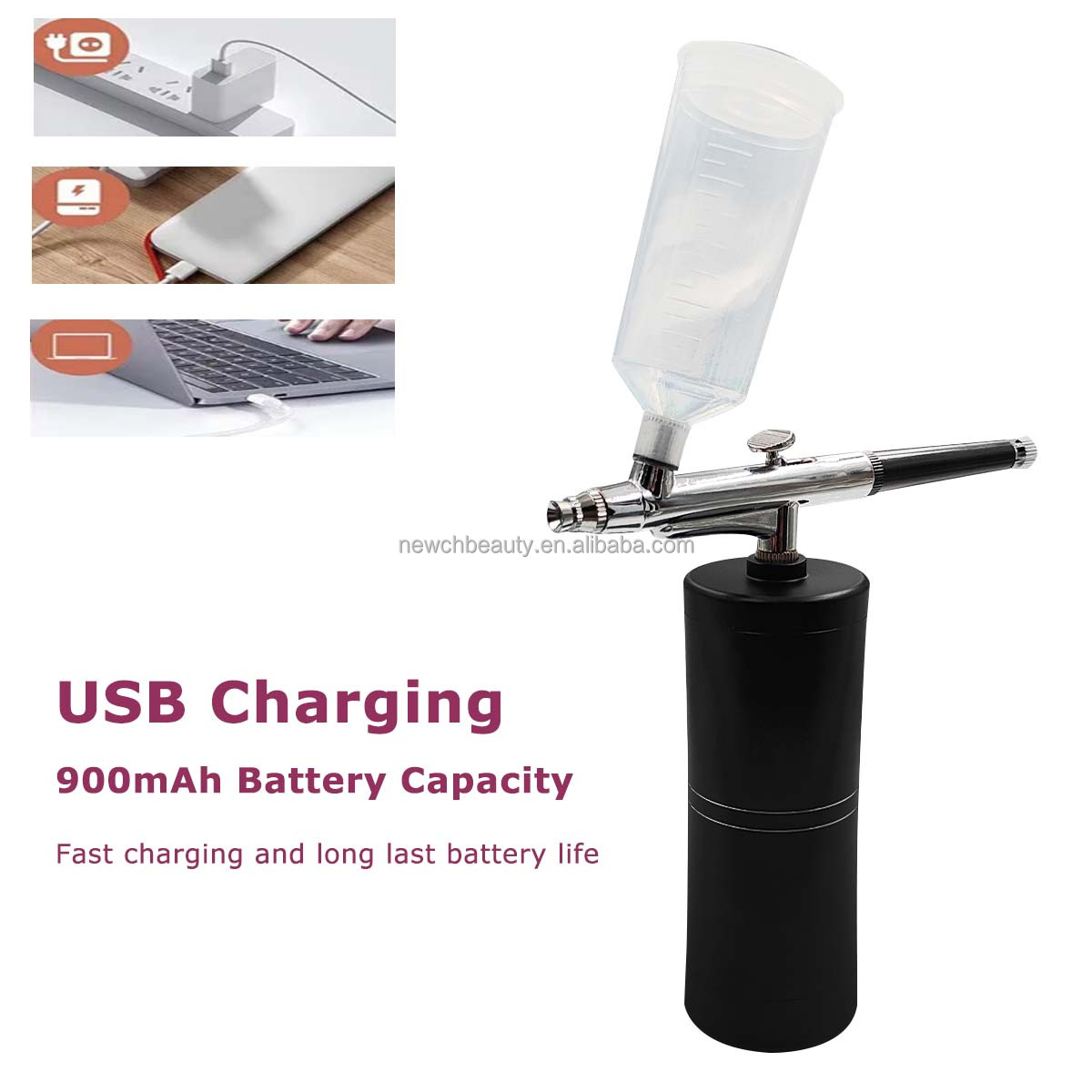 Cordless Airbrush Kit with Com - Galvanic Skin Sensor のレビューと価格