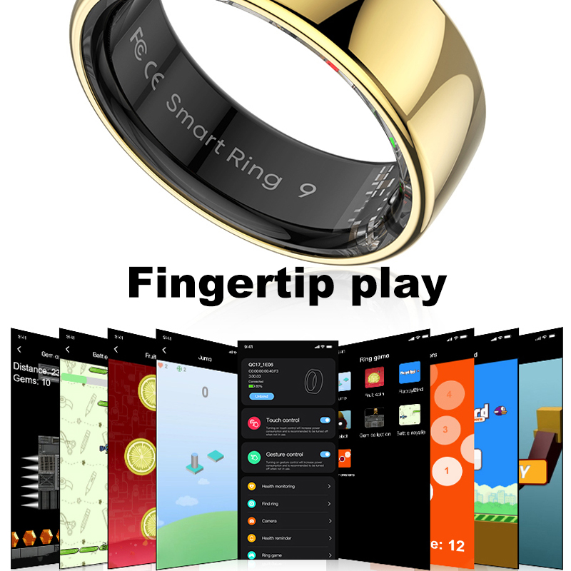 Smart Ring Men Women with Char - Temperature Ring Skin のレビューと価格
