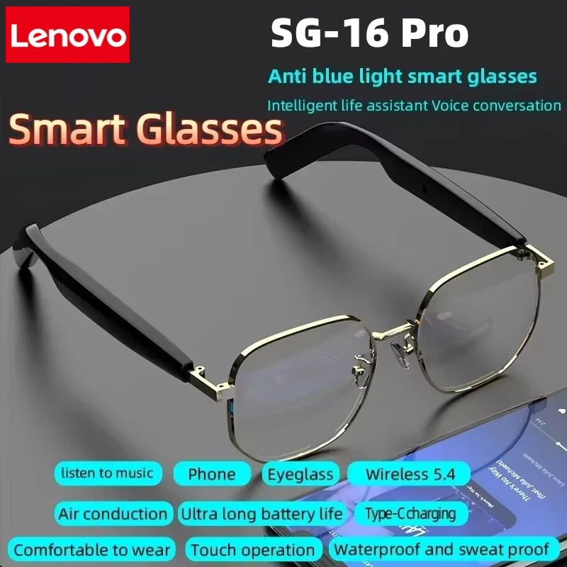 Lenovo New SG-16 Pro Smart Aud - Smart Glasses Lens のレビューと価格