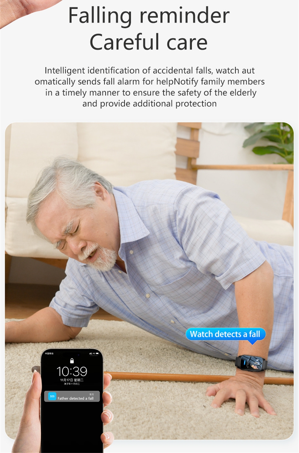 GPS Positioning Fall Detection - Fall Detection Watch のレビューと価格