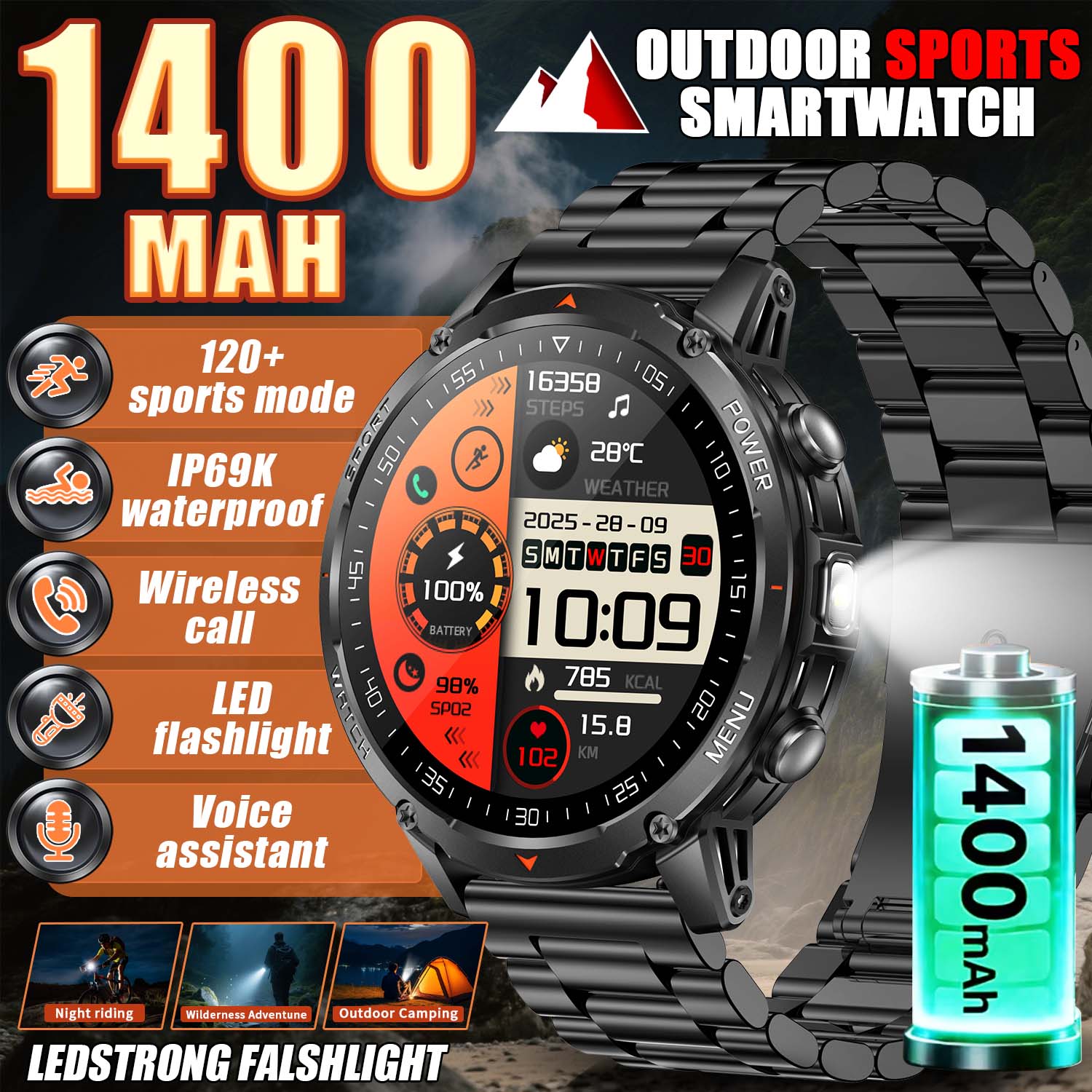 2026 New Military Smart Watch  - Smart Insole Pressure のレビューと価格