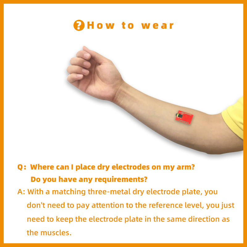 Dry Electrode EMG Sensor Elect - Muscle Sensor Emg のレビューと価格