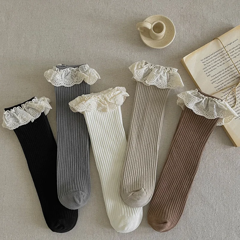 Ruffle Baby Girls Knee High So - Baby Sock Oximeter のレビューと価格