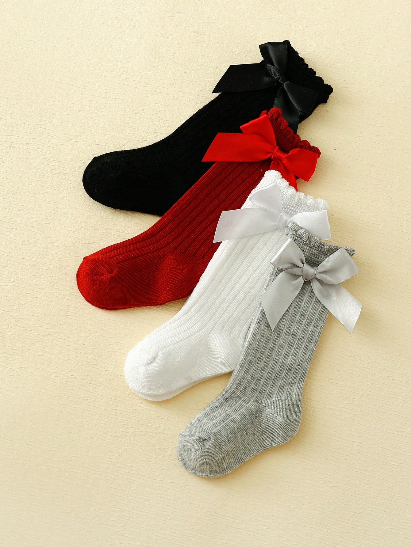 4/5 Pairs Baby Girls Long Knee - Baby Sock Oximeter のレビューと価格