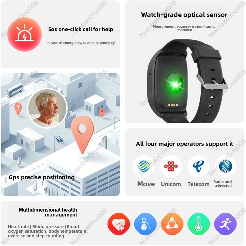 4G Smart Watch for Elderly, GP - Fall Detection Watch のレビューと価格