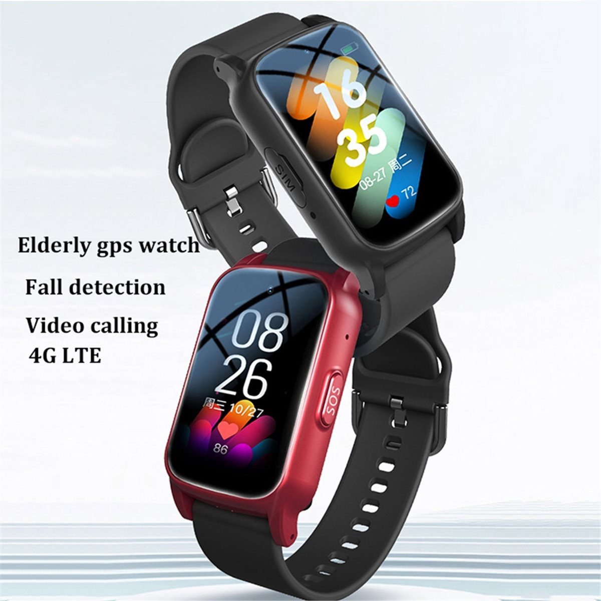 4G Elderly Smart Watch with GP - Fall Detection Watch のレビューと価格