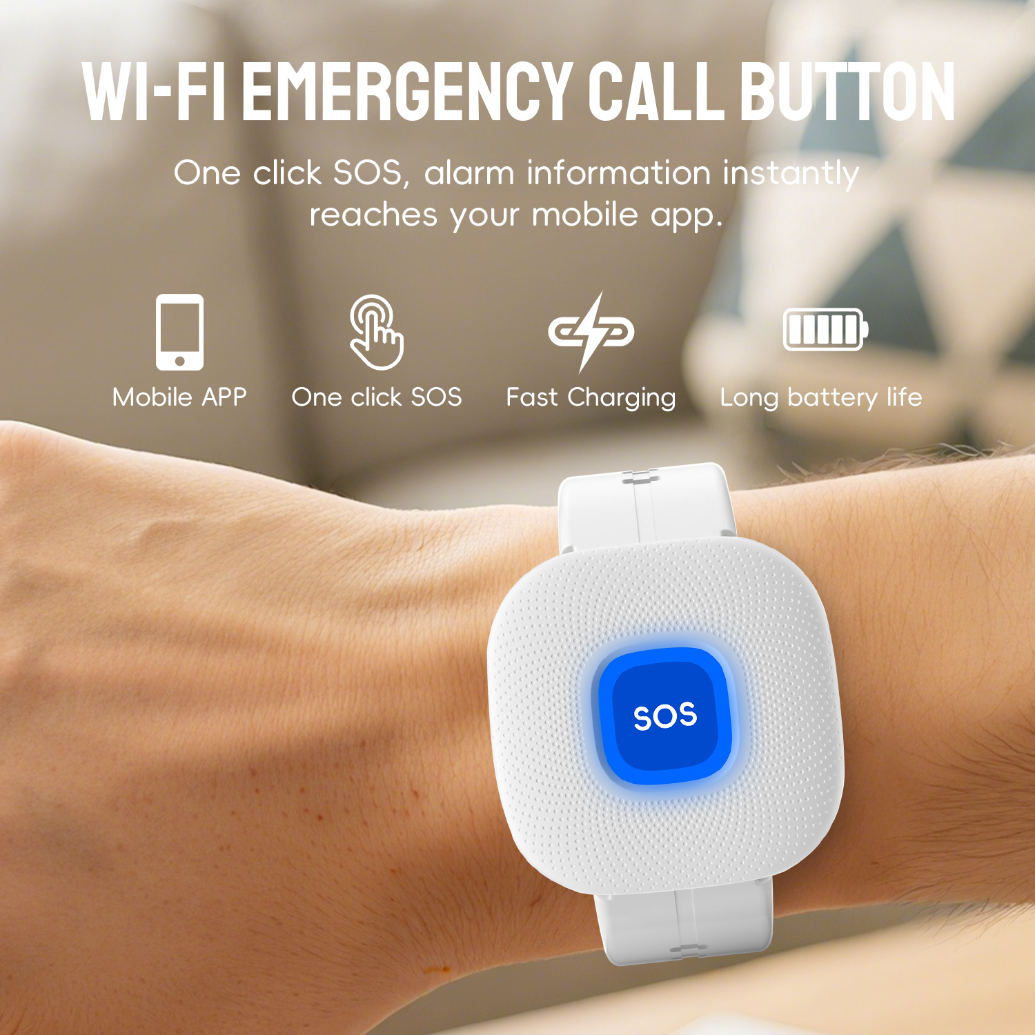 Waterproof Tuya Smart Wifi Saf - Fall Detection Watch のレビューと価格