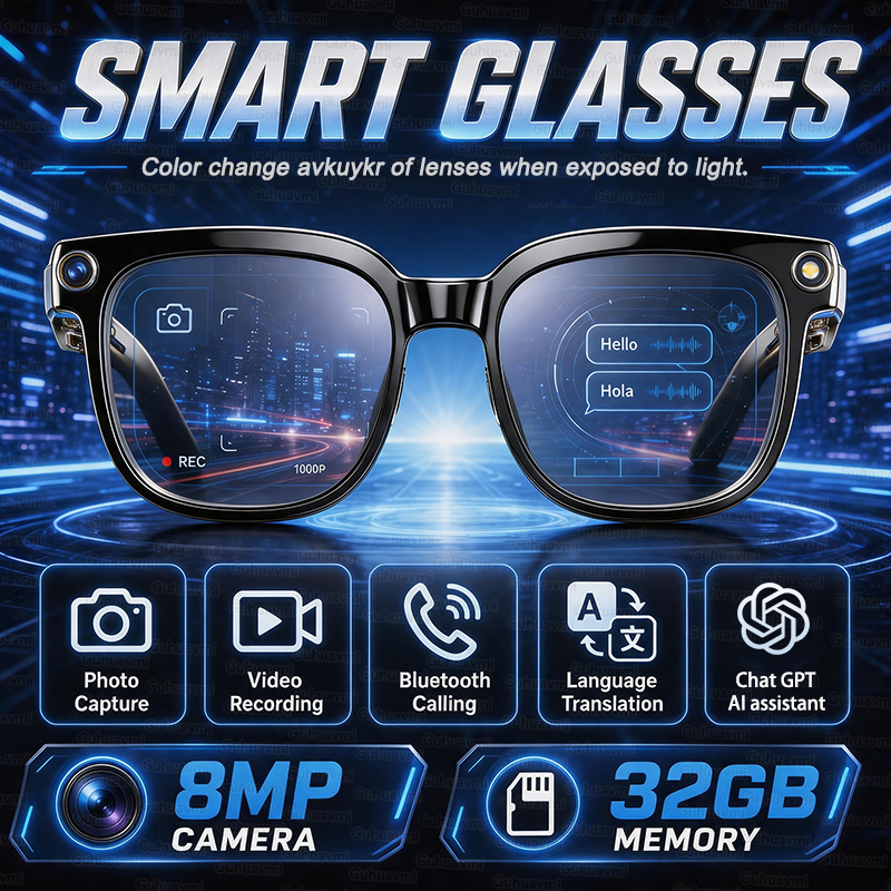 2026 HD AI Smart Glasses 32GB  - Smart Glasses Lens のレビューと価格