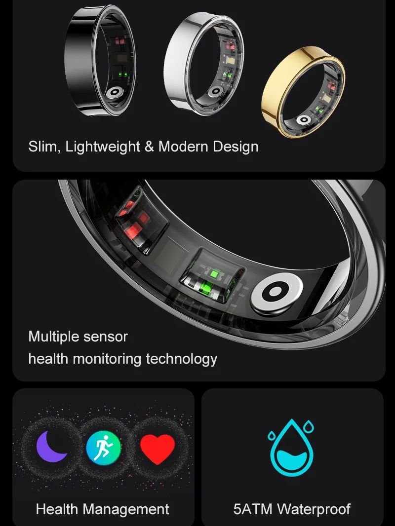 New Smart Ring R09 Health Moni - Temperature Ring Skin のレビューと価格