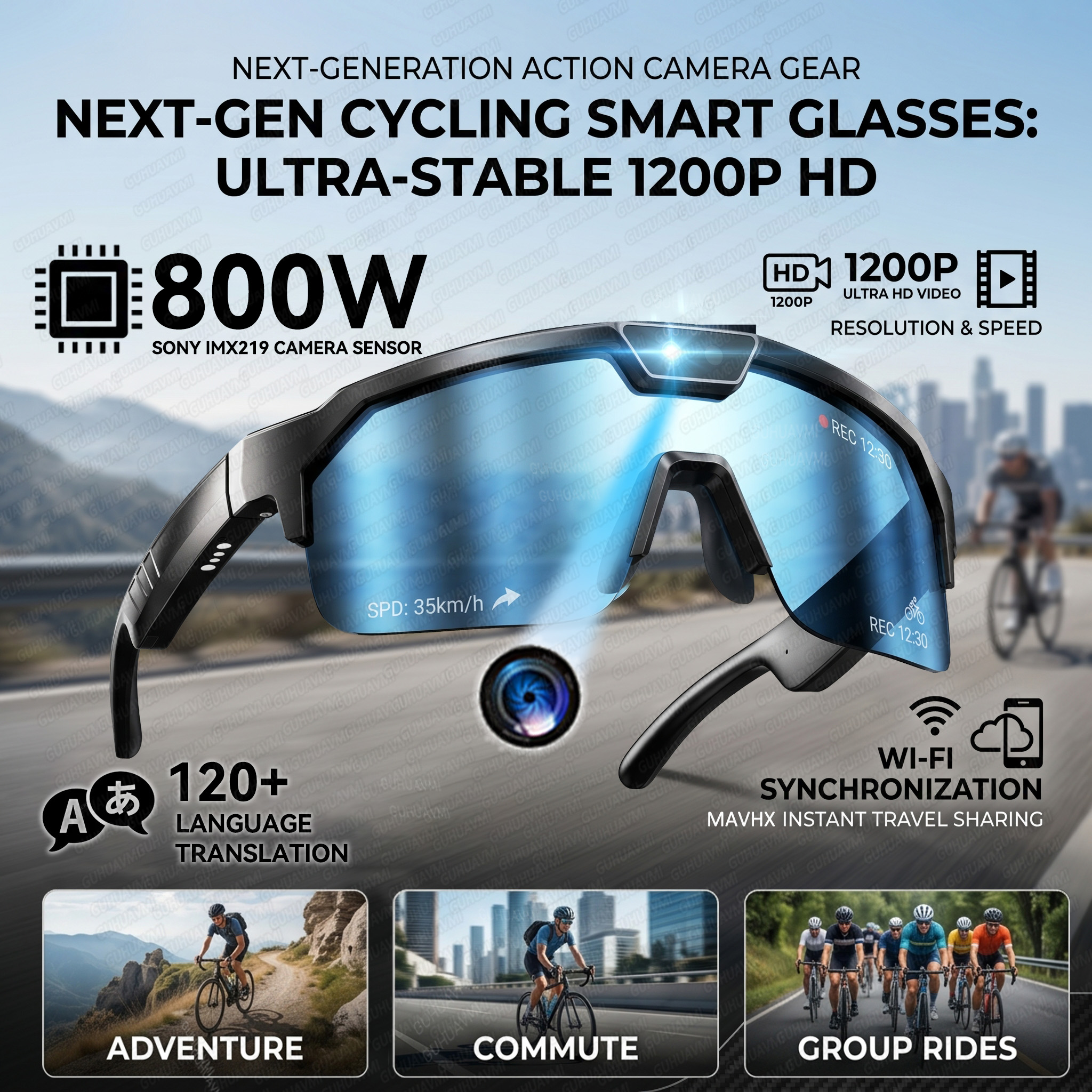 Smart Glasses with 4K HD Anti- - Smart Glasses Lens のレビューと価格