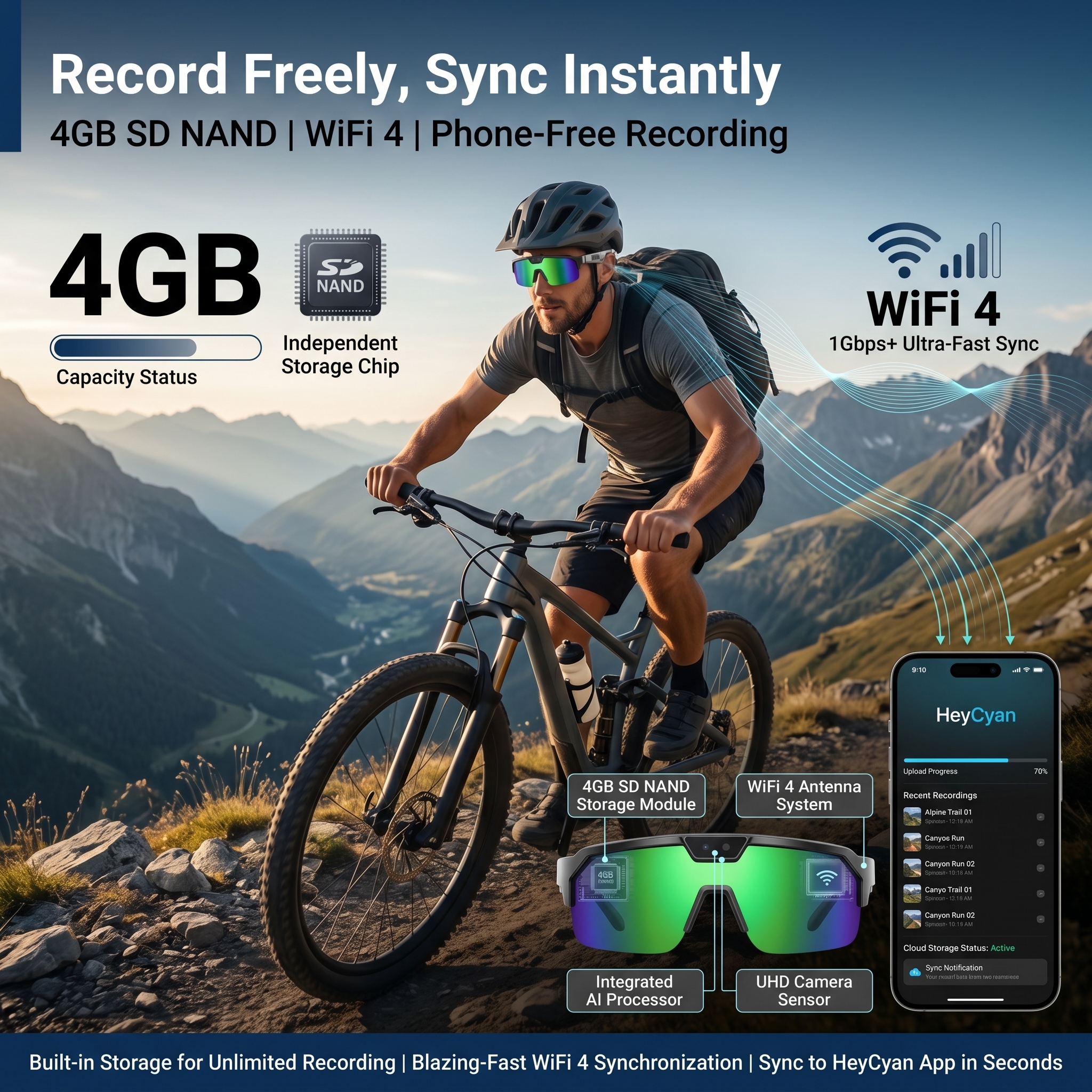 Smart Glasses with 4K HD Anti- - Smart Glasses Lens のレビューと価格